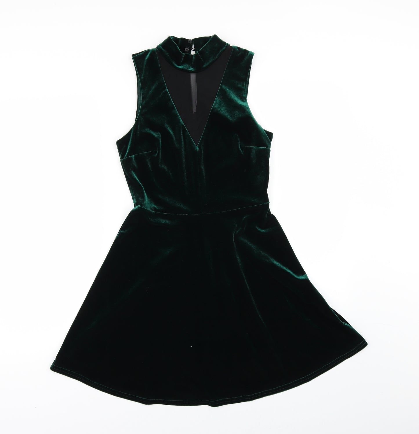 River Island Womens Green  Velour Mini  Size 6
