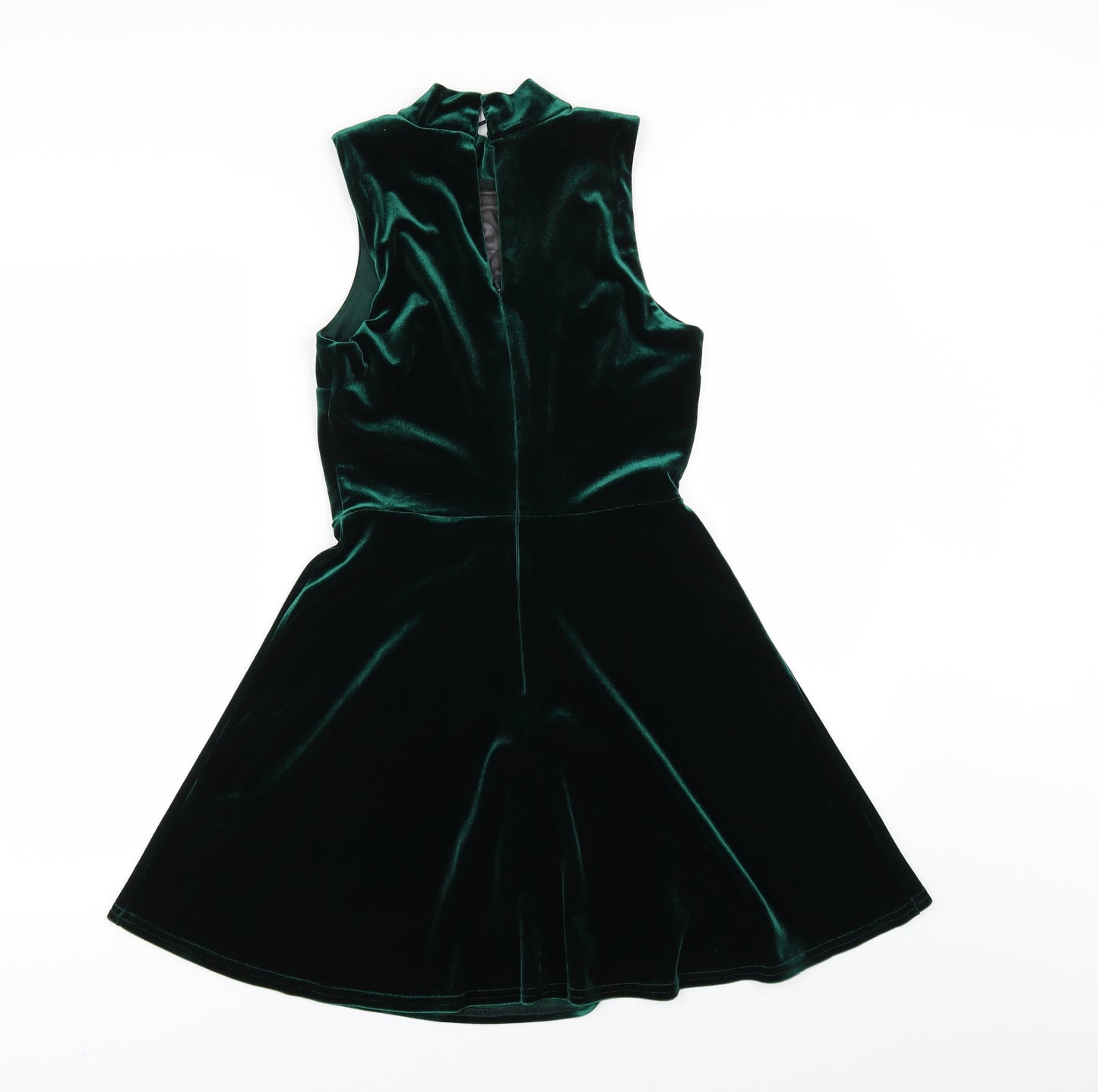 River Island Womens Green  Velour Mini  Size 6