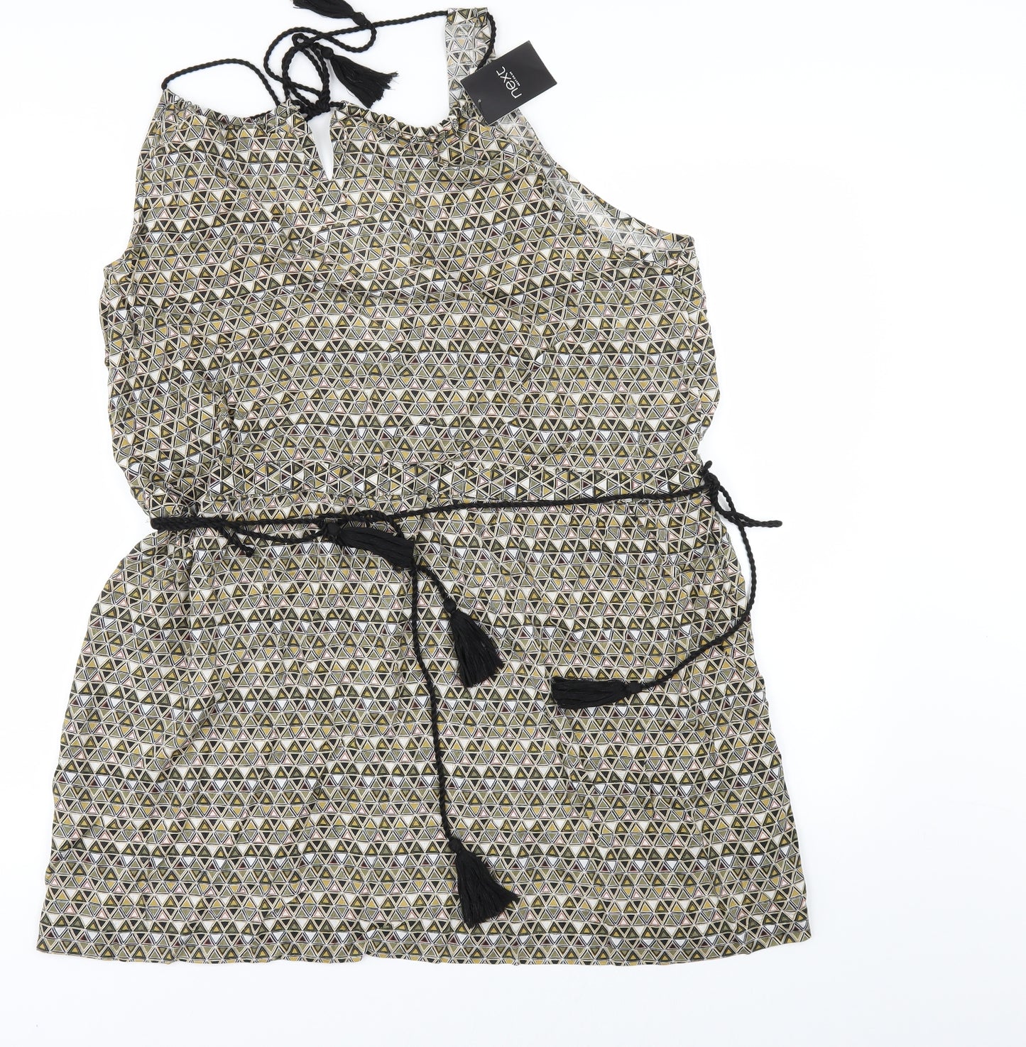 NEXT Womens Multicoloured Geometric  Mini  Size 14  - Beach Cover Up