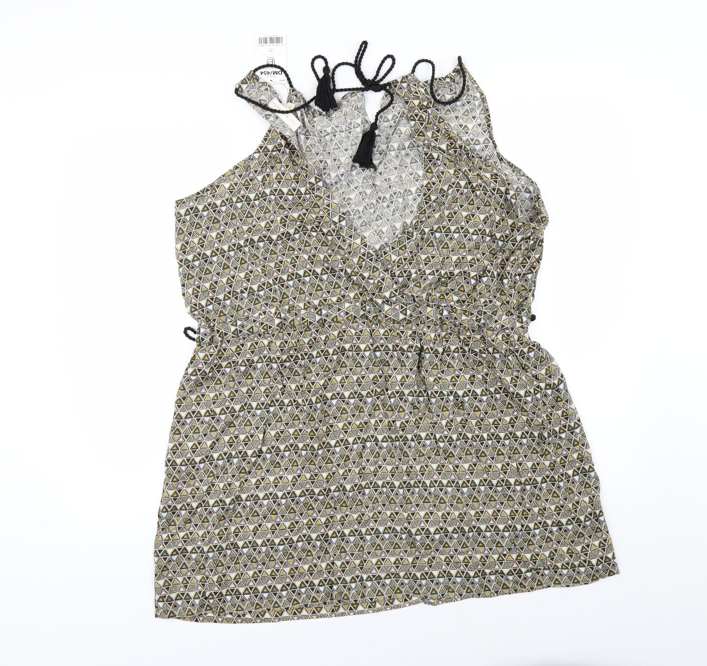 NEXT Womens Multicoloured Geometric  Mini  Size 14  - Beach Cover Up