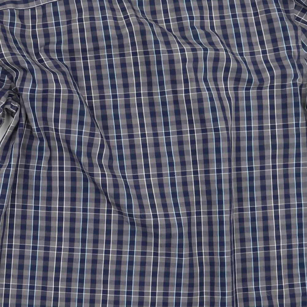 Penguin Mens Blue Camouflage   Button-Up Size XL