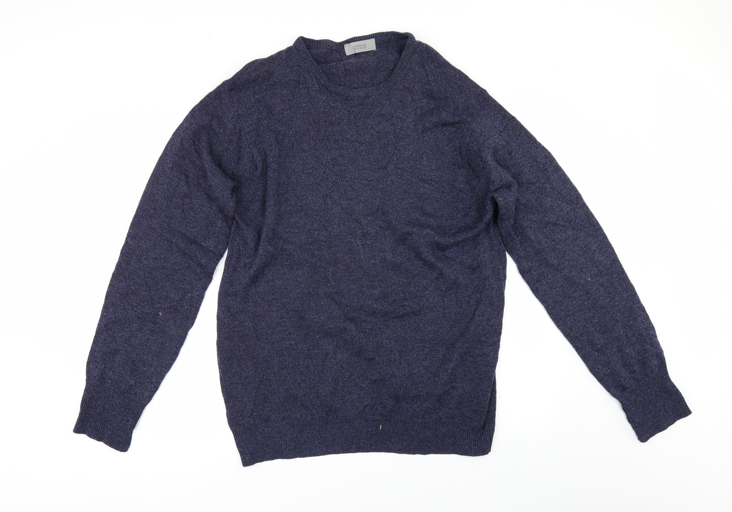 Marks and Spencer Mens Blue   Pullover Jumper Size S
