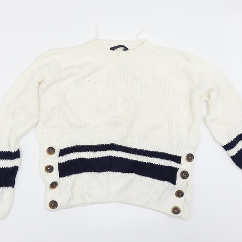 Marks and Spencer Womens  Striped  Pullover Jumper Size S