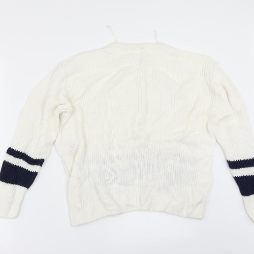 Marks and Spencer Womens  Striped  Pullover Jumper Size S