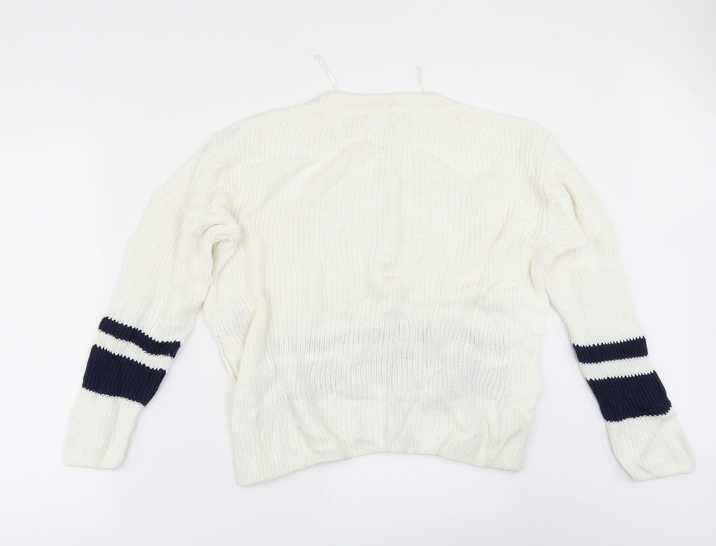 Marks and Spencer Womens  Striped  Pullover Jumper Size S
