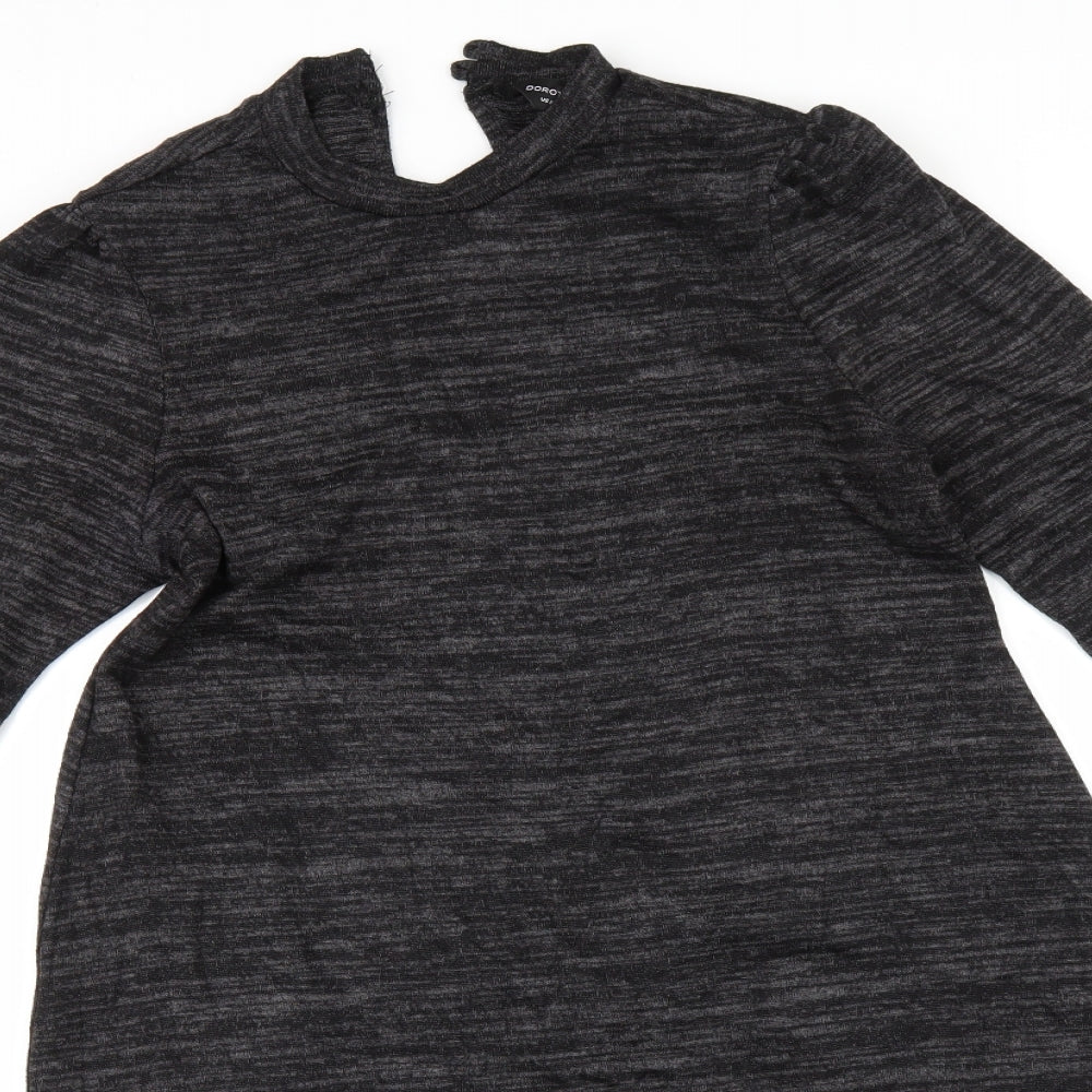Dorothy Perkins Womens Grey   A-Line  Size 12