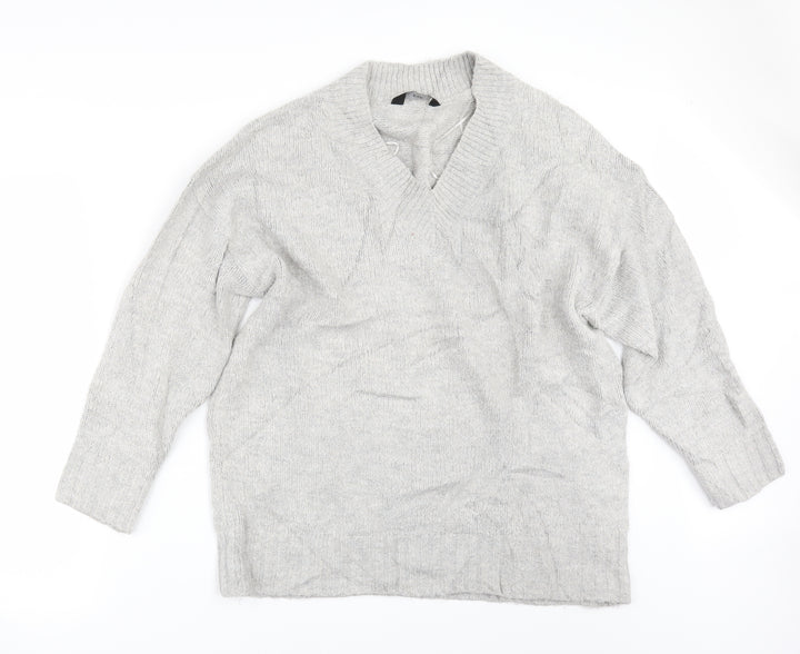 F&F Womens Grey Pullover Jumper Size 14