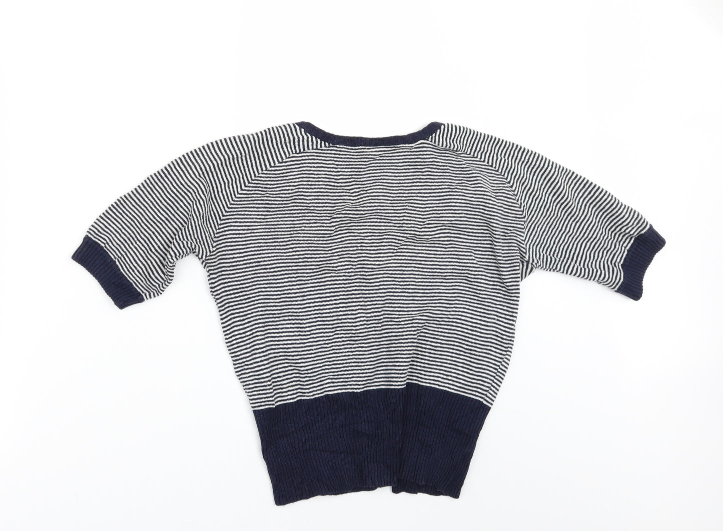 Primark Womens Blue Striped  Cardigan Jumper Size 10