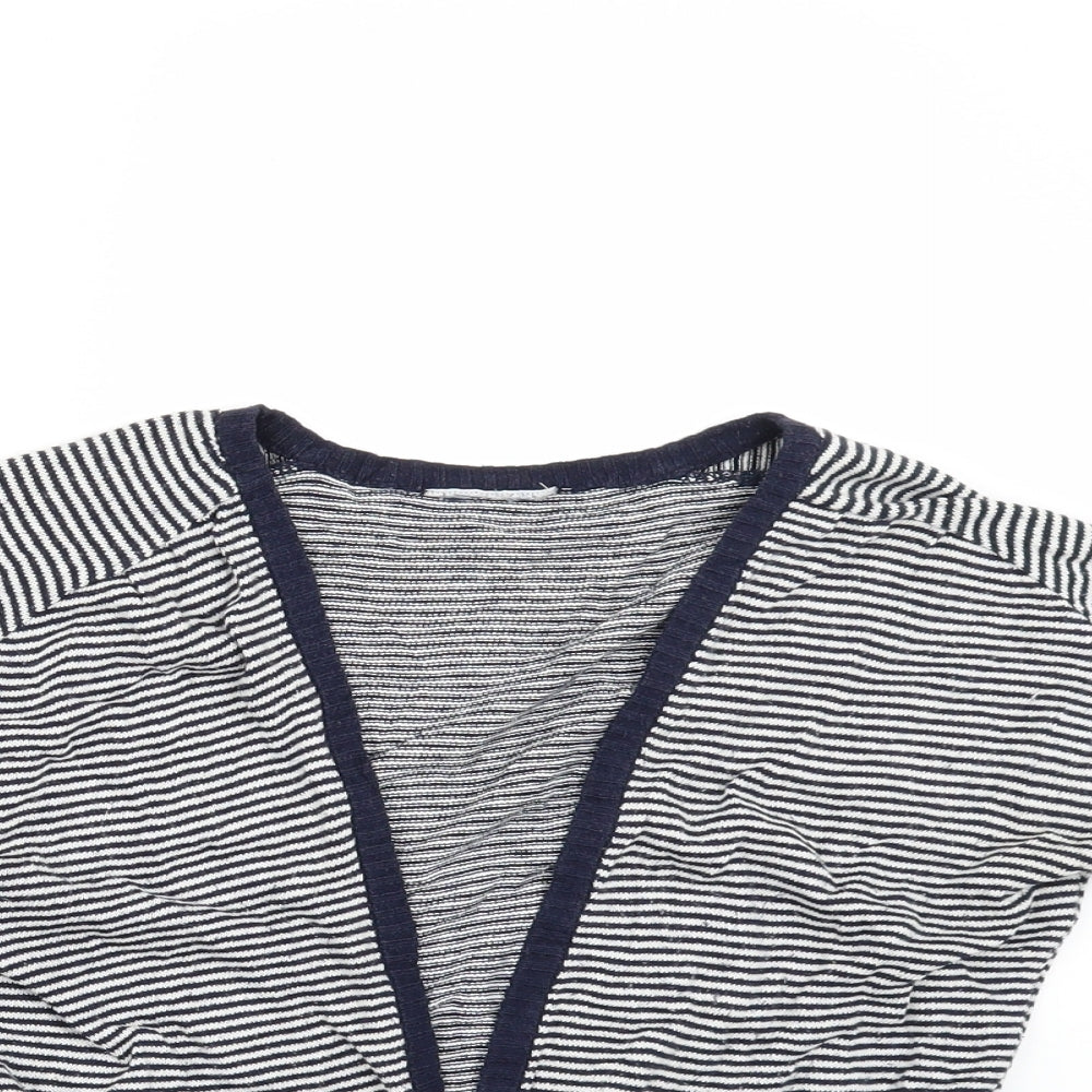 Primark Womens Blue Striped  Cardigan Jumper Size 10