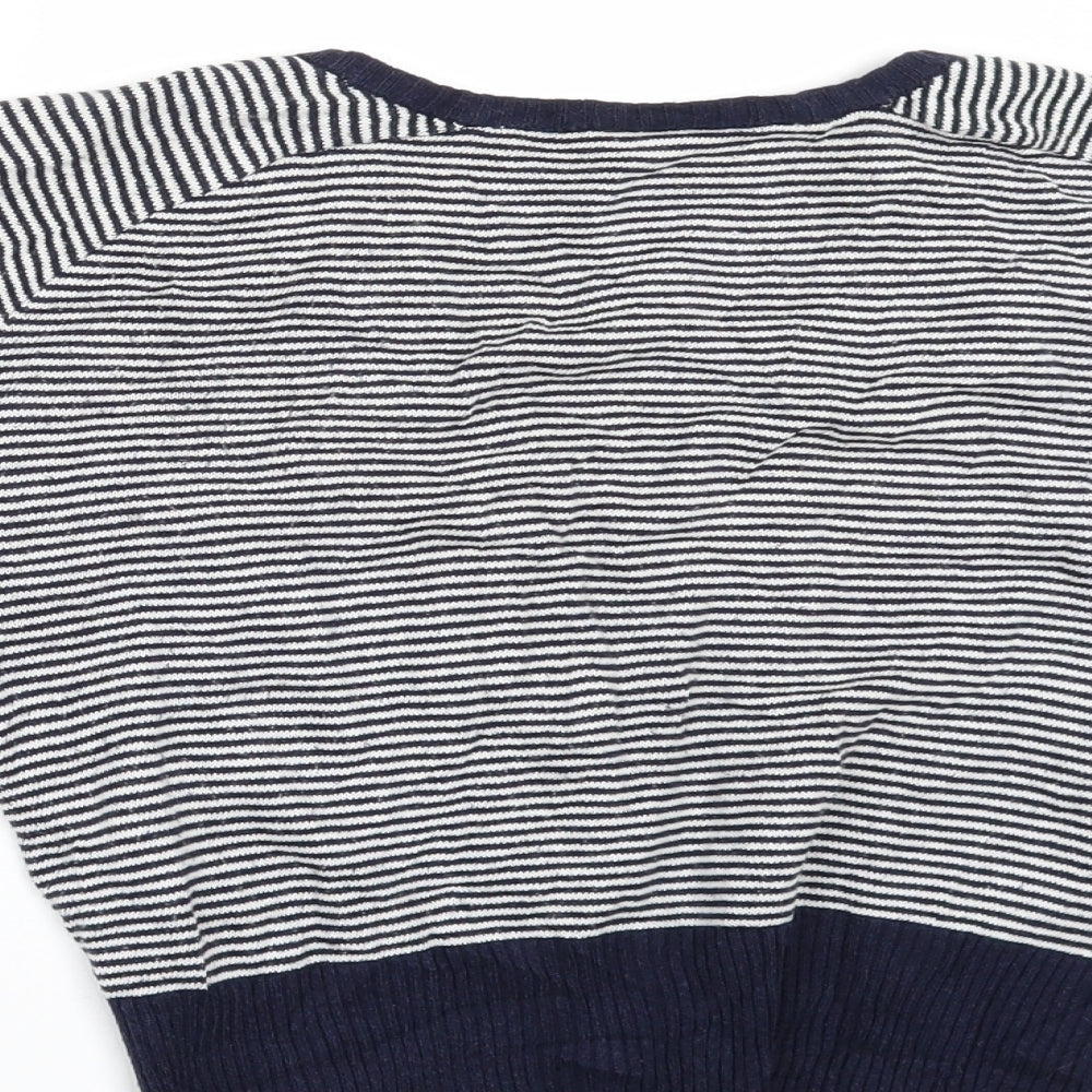 Primark Womens Blue Striped  Cardigan Jumper Size 10
