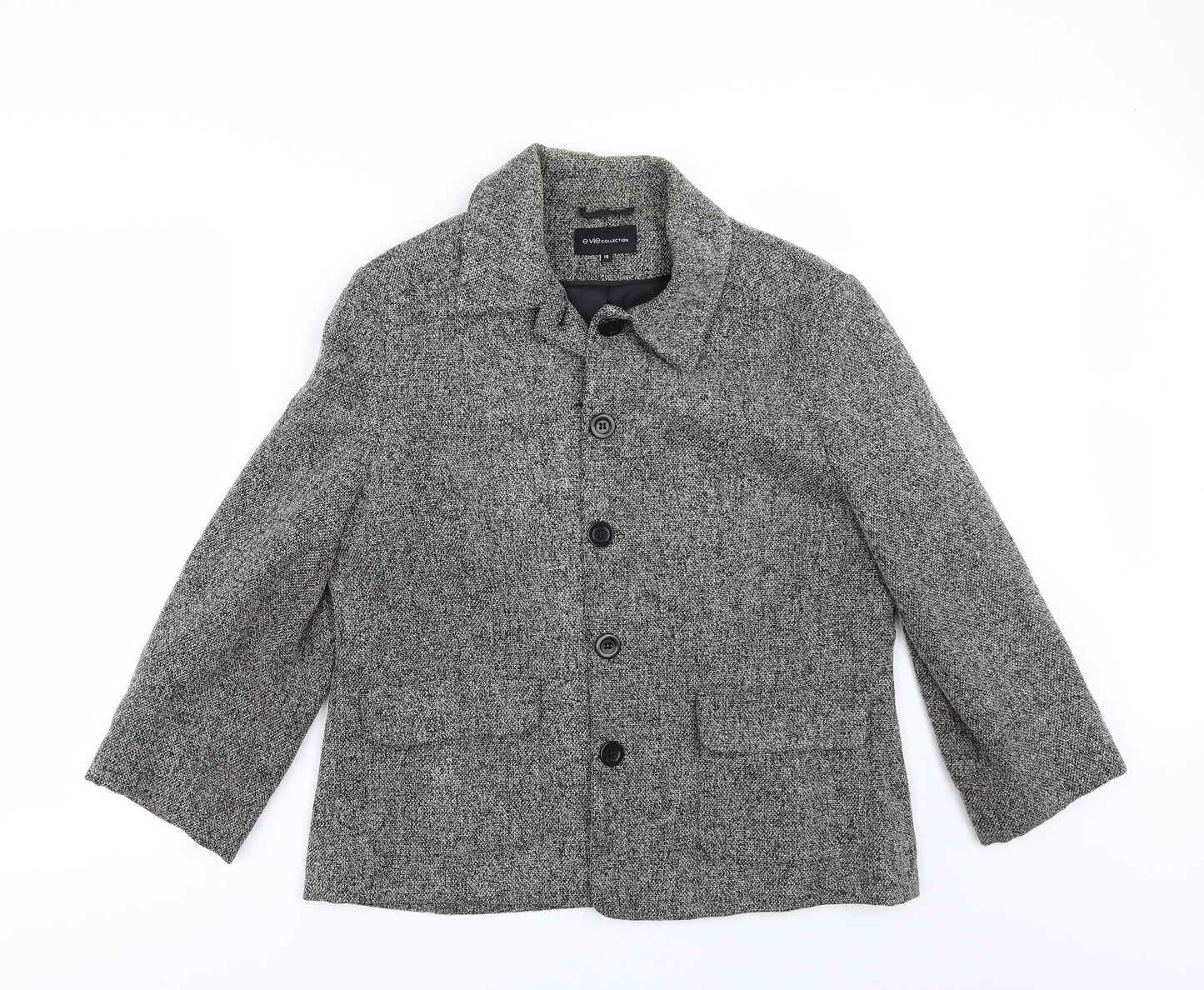 E-vie` Womens Grey   Jacket  Size 18