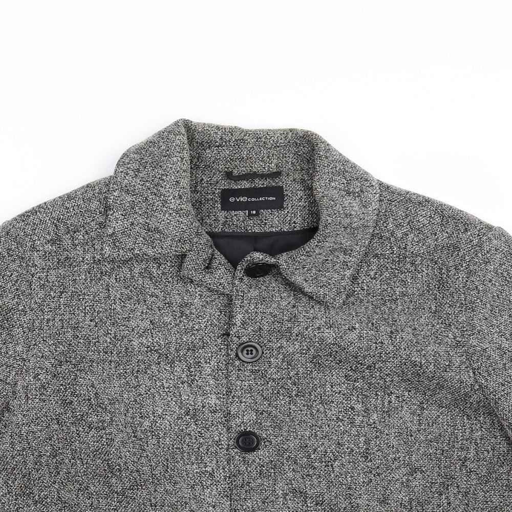 E-vie` Womens Grey   Jacket  Size 18