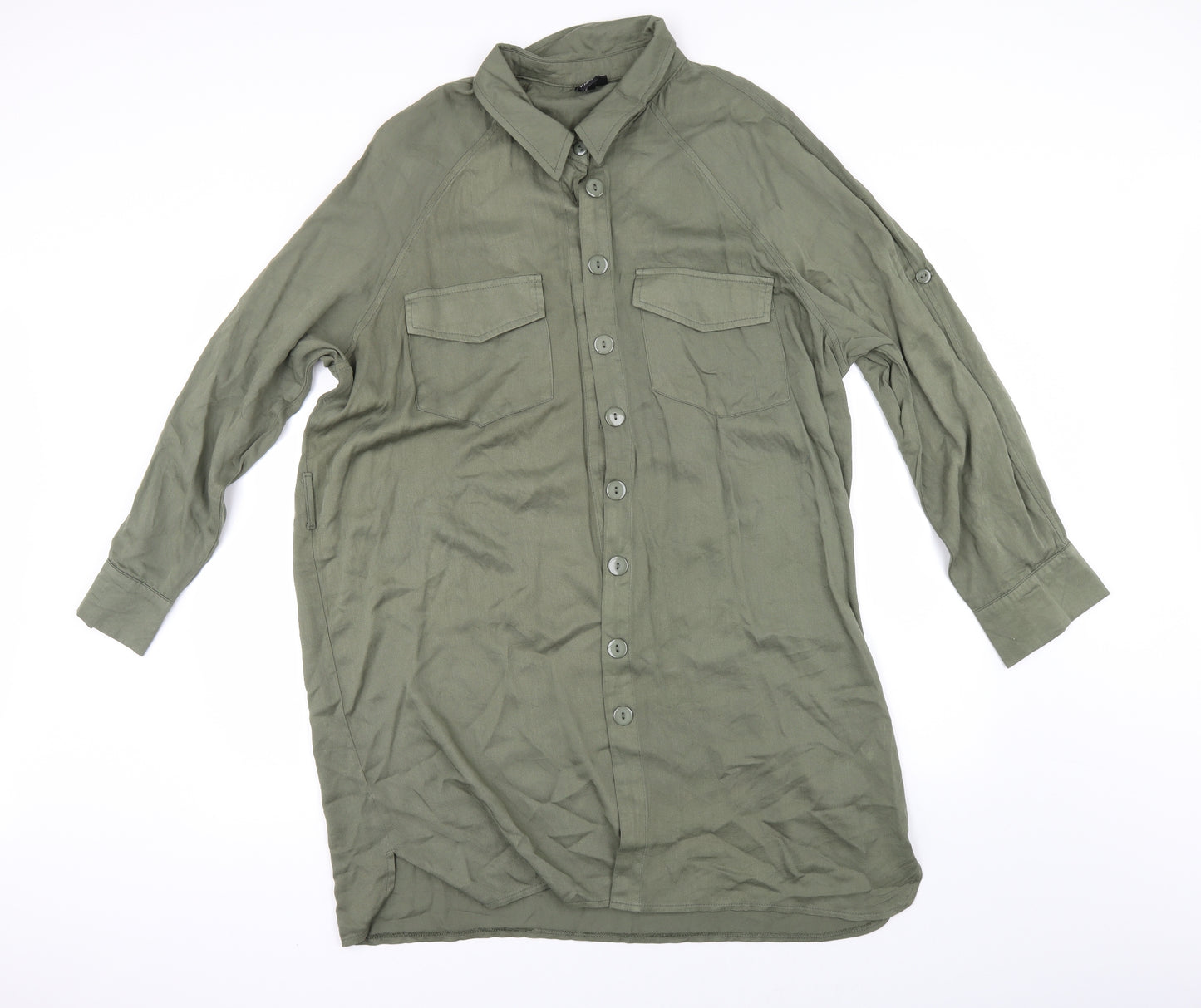 Izabel Womens Green   Shirt Dress  Size 16