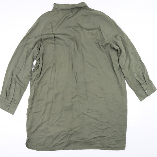 Izabel Womens Green   Shirt Dress  Size 16