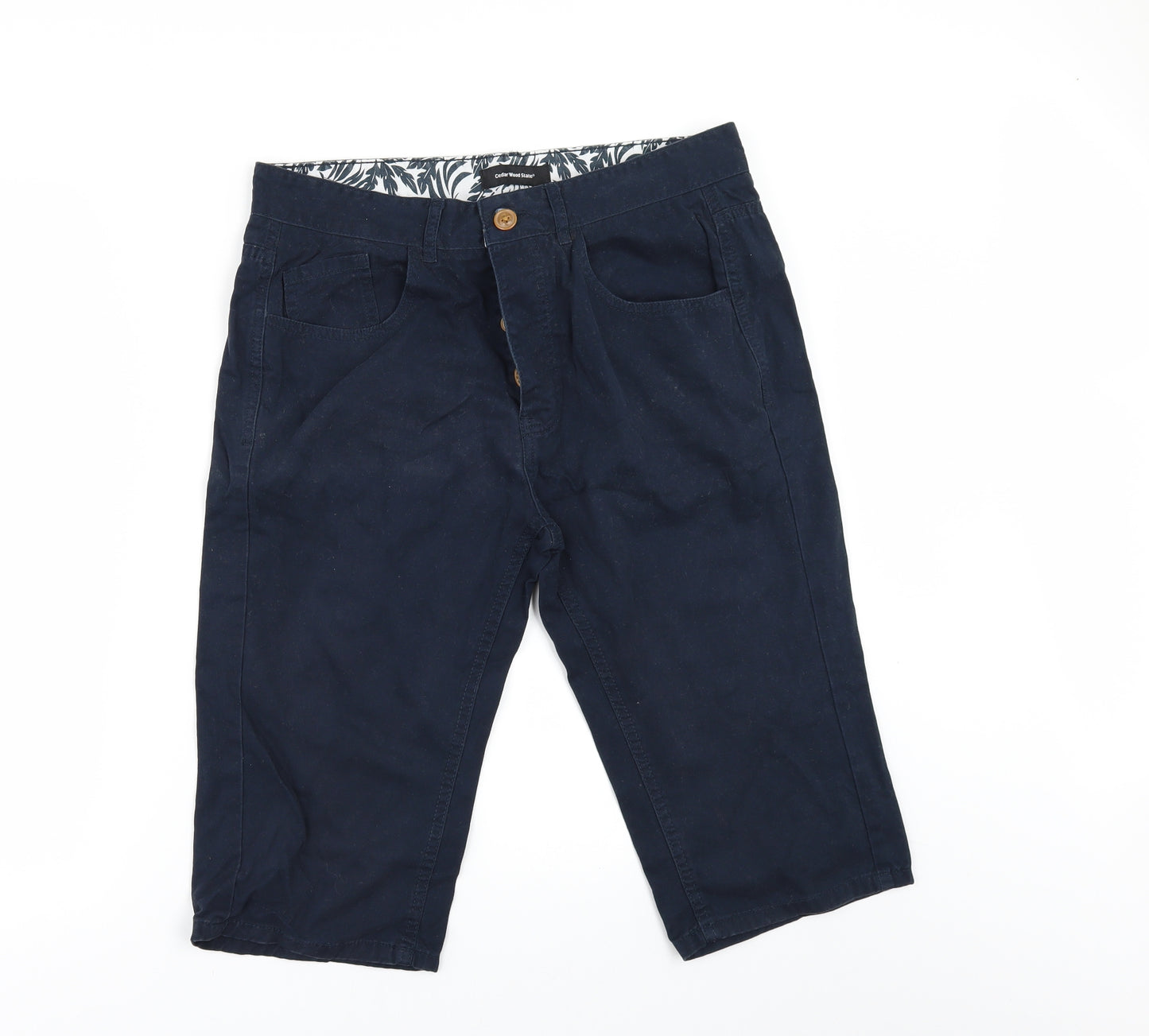 Cedar Wood State Mens Blue   Chino Shorts Size 32