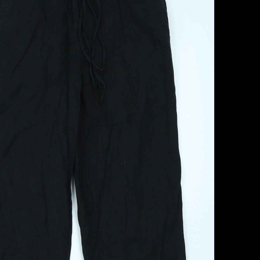 NEXT Womens Black   Cargo Trousers Size 12 L25 in
