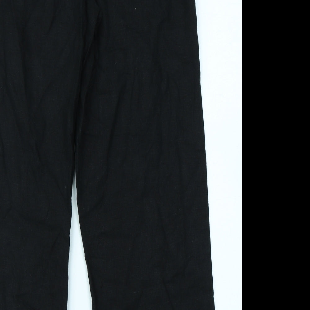 NEXT Womens Black   Cargo Trousers Size 12 L25 in