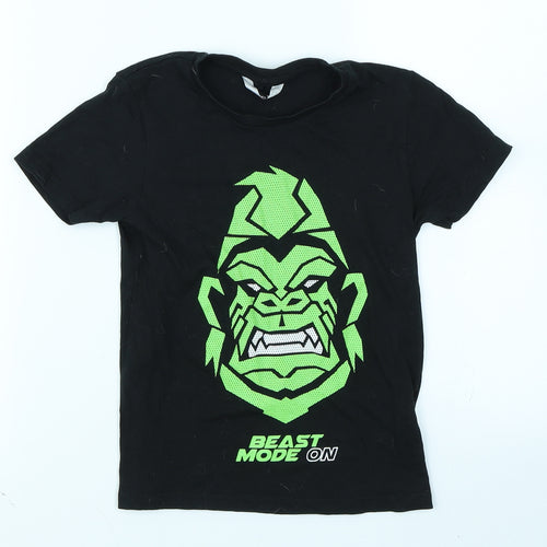 Pep & Co Boys Black   Basic T-Shirt Size 5-6 Years
