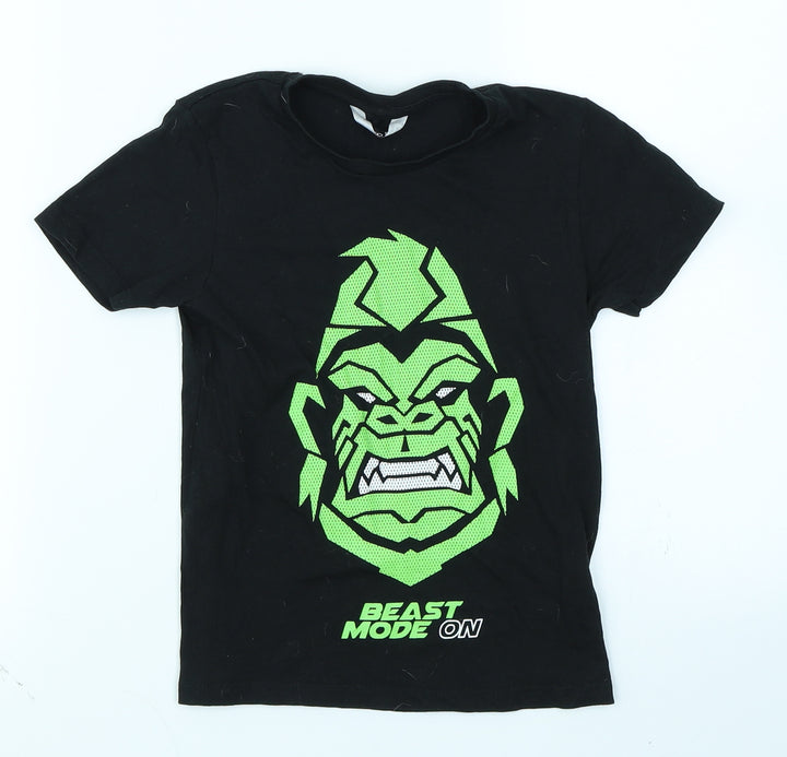 Pep & Co Boys Black Basic T-Shirt Size 5-6 Years