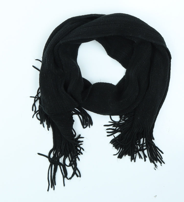 Preworn Unisex Black  Knit  Scarf