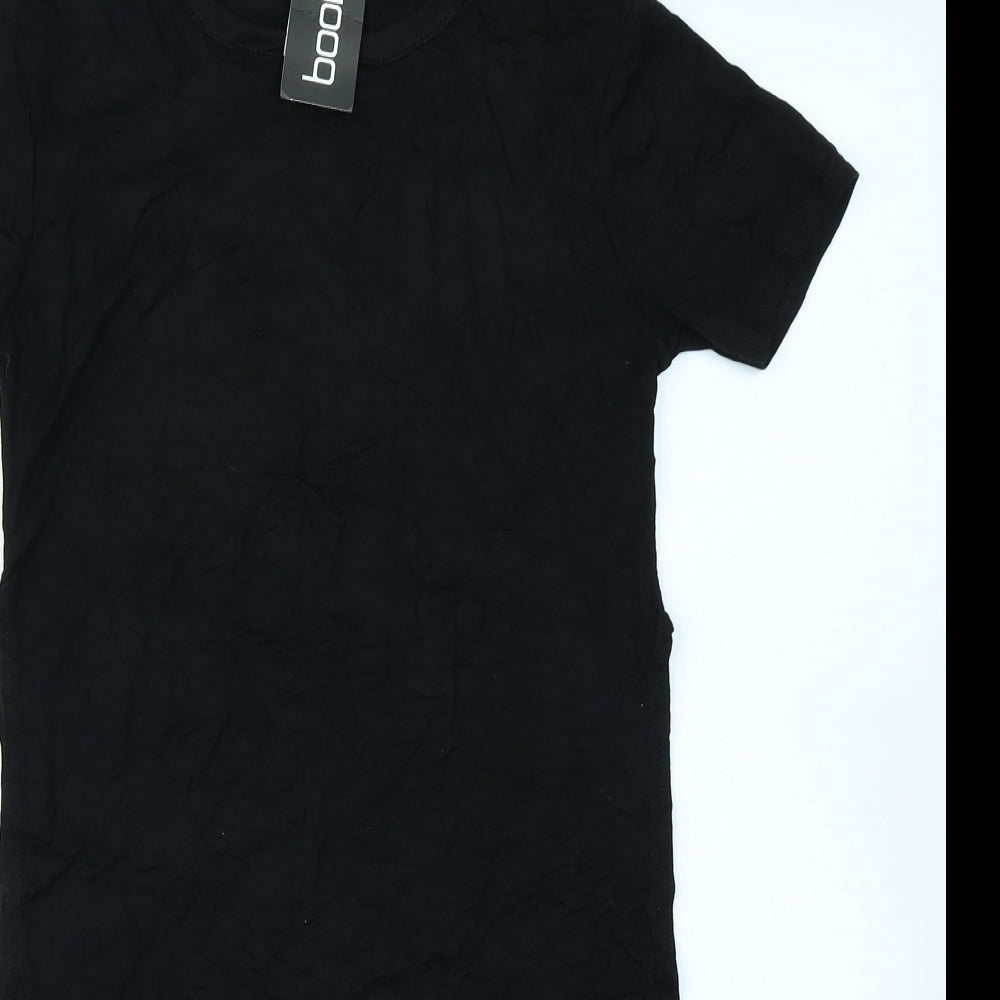 Boohoo Womens Black   Tunic T-Shirt Size 10
