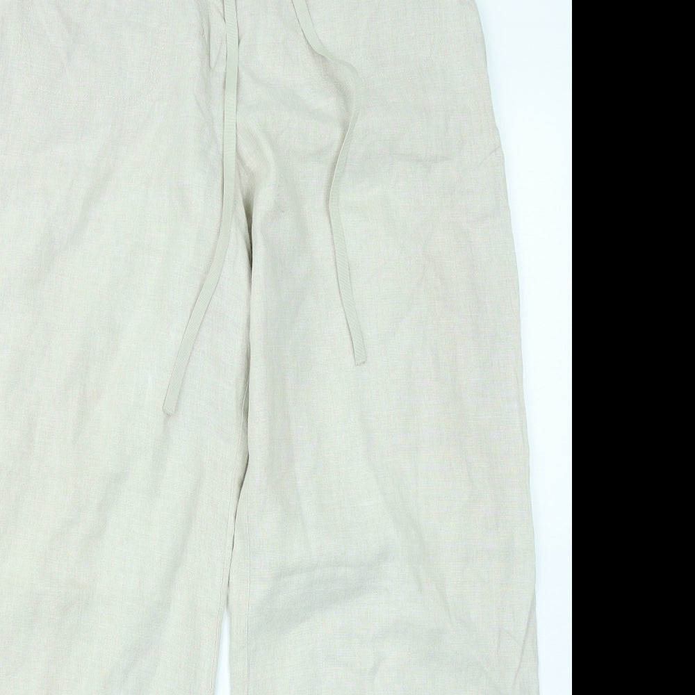 Marks & Spencer Womens Beige   Cargo Trousers Size 12 L27 in