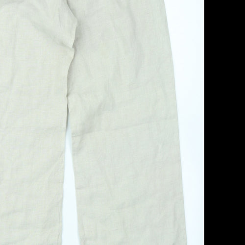 Marks & Spencer Womens Beige   Cargo Trousers Size 12 L27 in