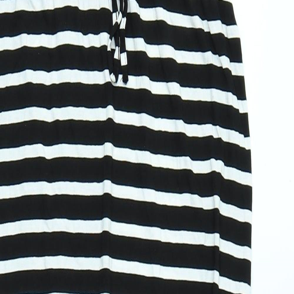New Look Womens Black Striped  Bodycon  Size 8