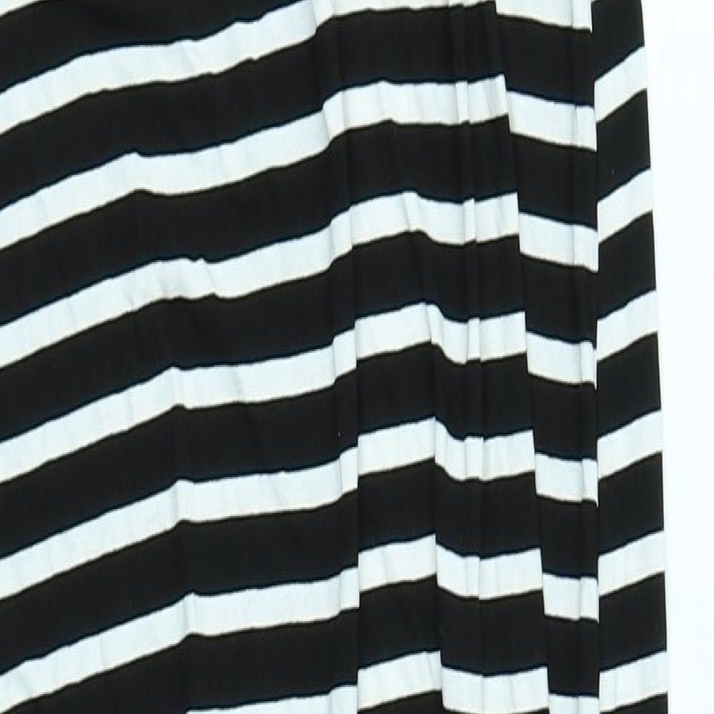 New Look Womens Black Striped  Bodycon  Size 8