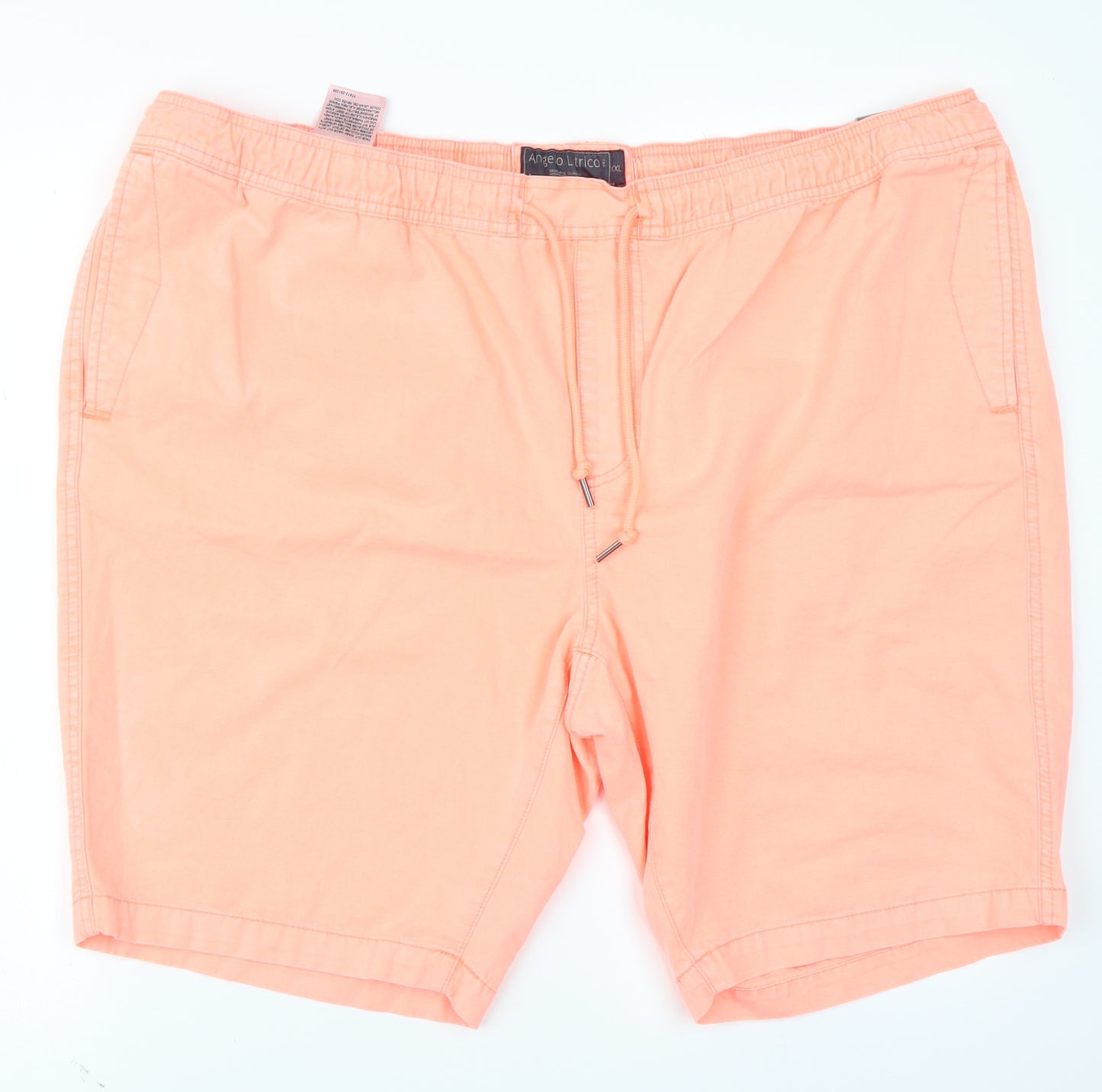 Angelo Litrico Mens Orange   Chino Shorts Size 2XL