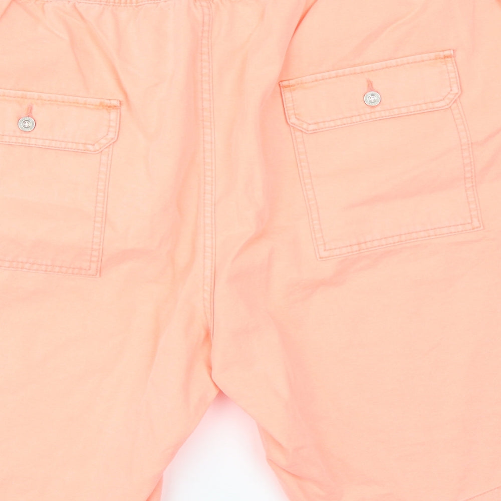 Angelo Litrico Mens Orange   Chino Shorts Size 2XL