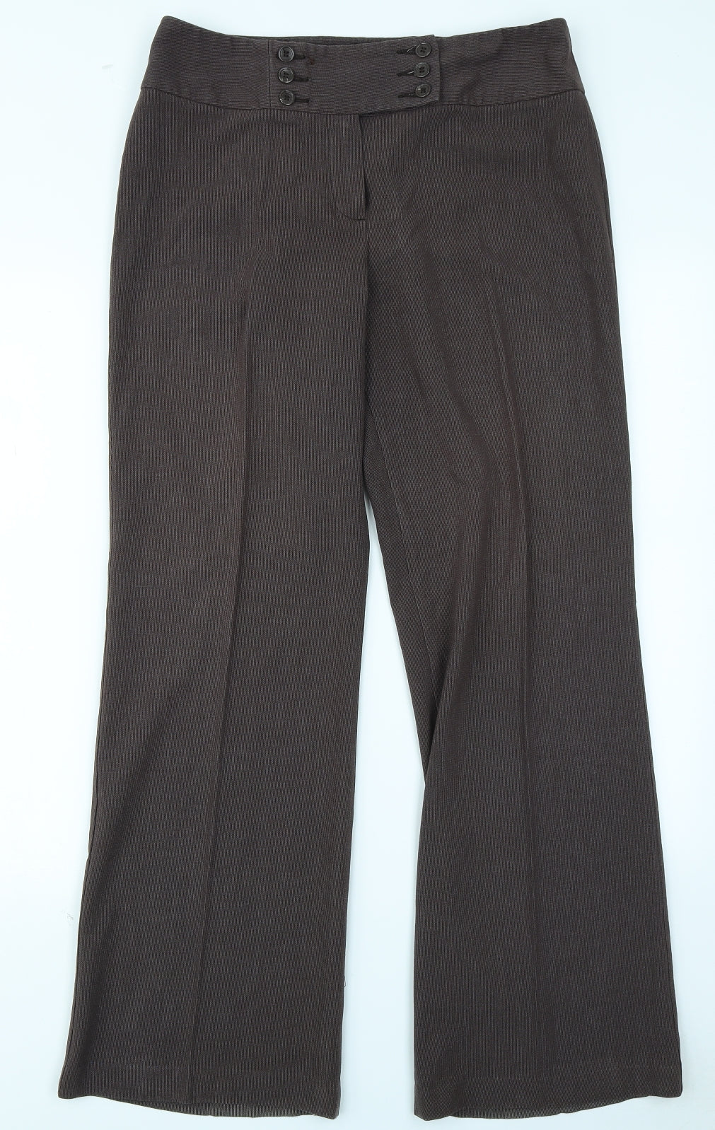 Marks & Spencer Womens Brown   Trousers  Size 12 L29 in