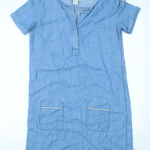 Rick Cardona Womens Blue  Denim A-Line  Size 10
