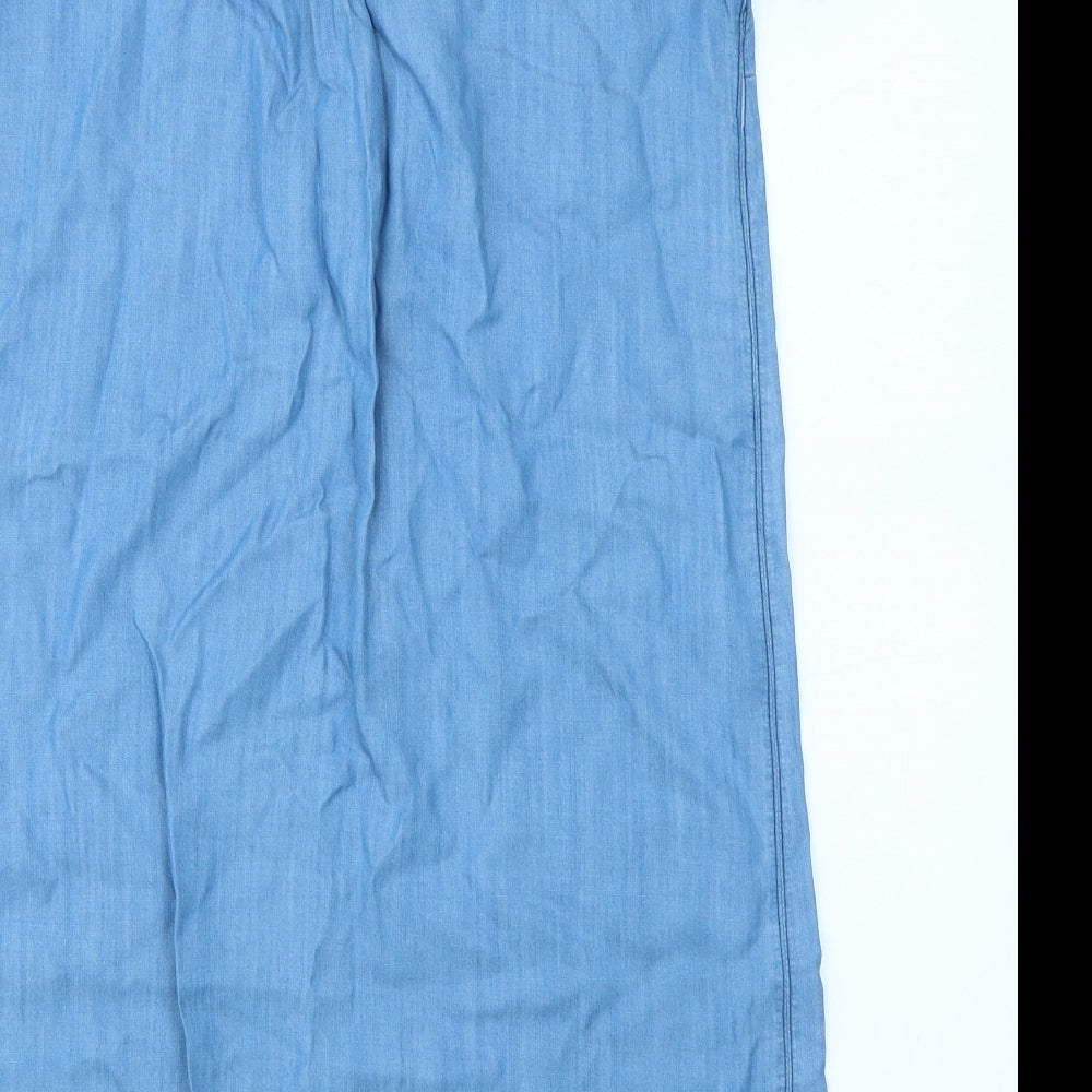Rick Cardona Womens Blue  Denim A-Line  Size 10
