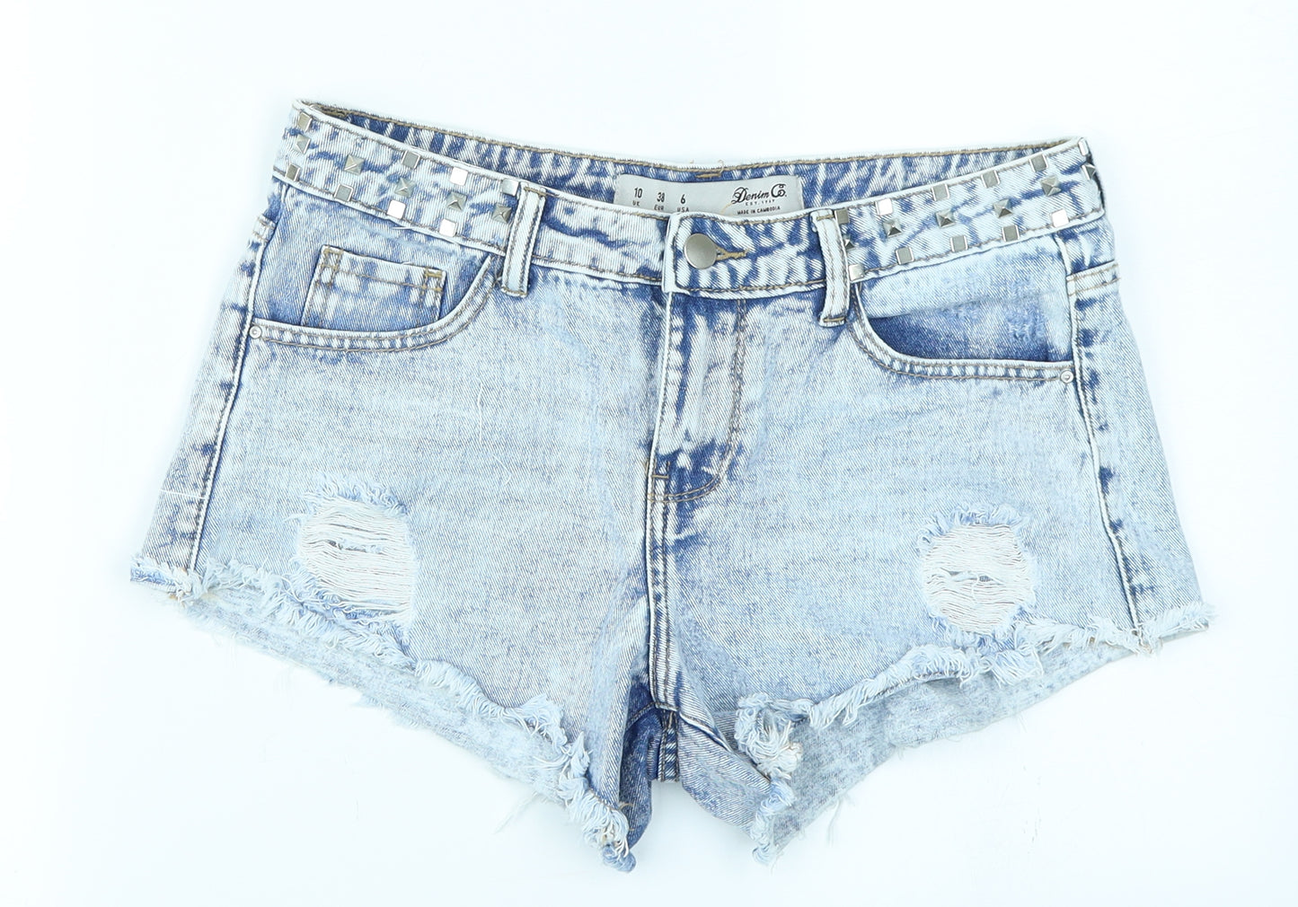 Denim Co Womens Blue  Denim Hot Pants Shorts Size 10