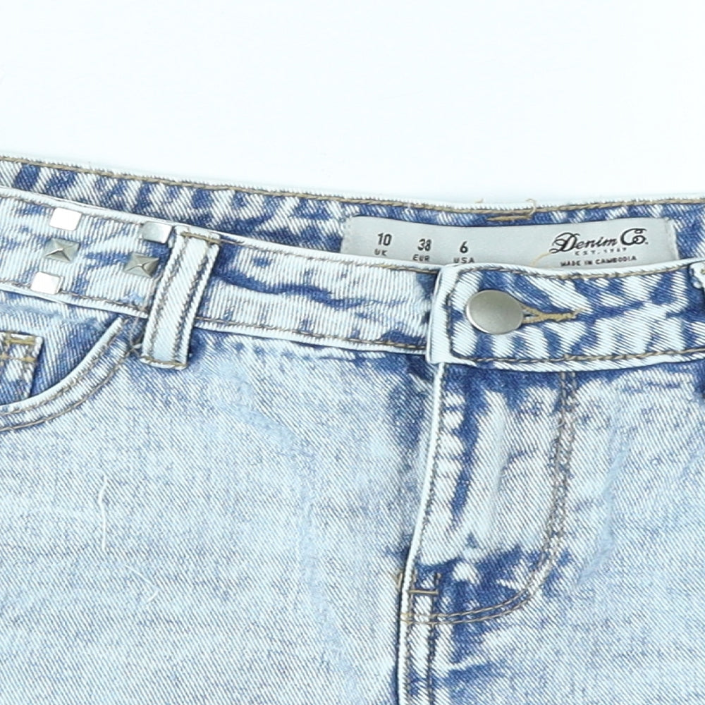Denim Co Womens Blue  Denim Hot Pants Shorts Size 10