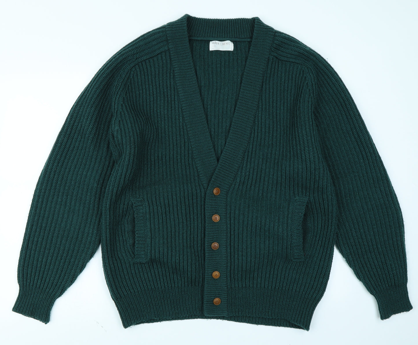 BHS Womens Green   Cardigan Jumper Size 12