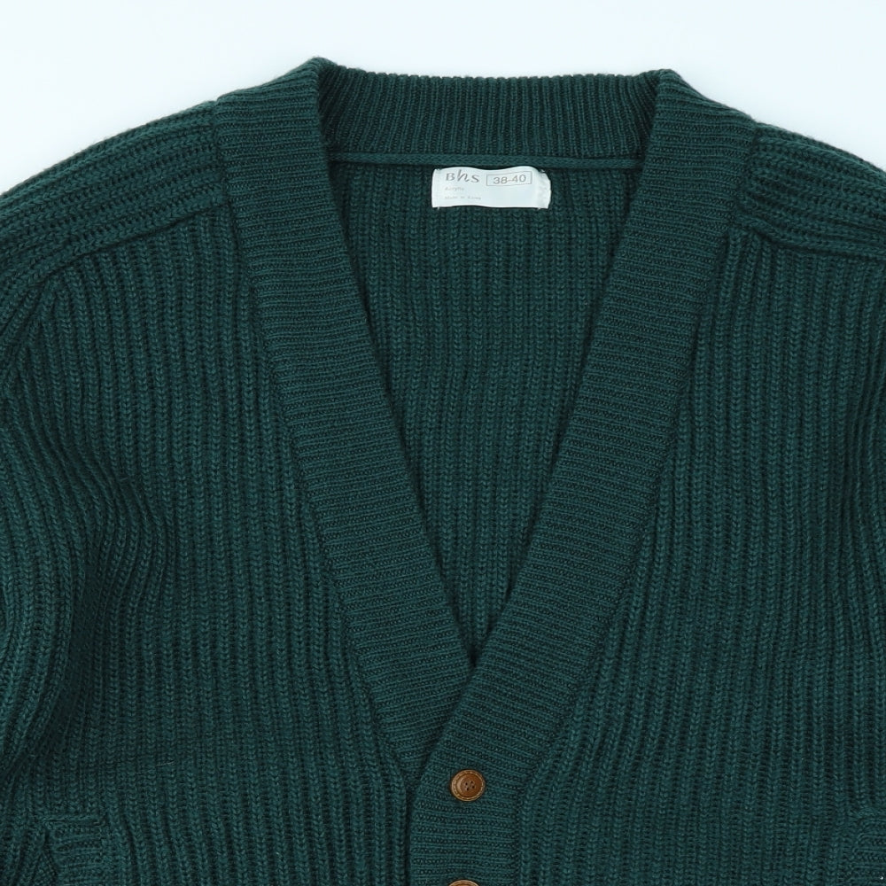 BHS Womens Green   Cardigan Jumper Size 12
