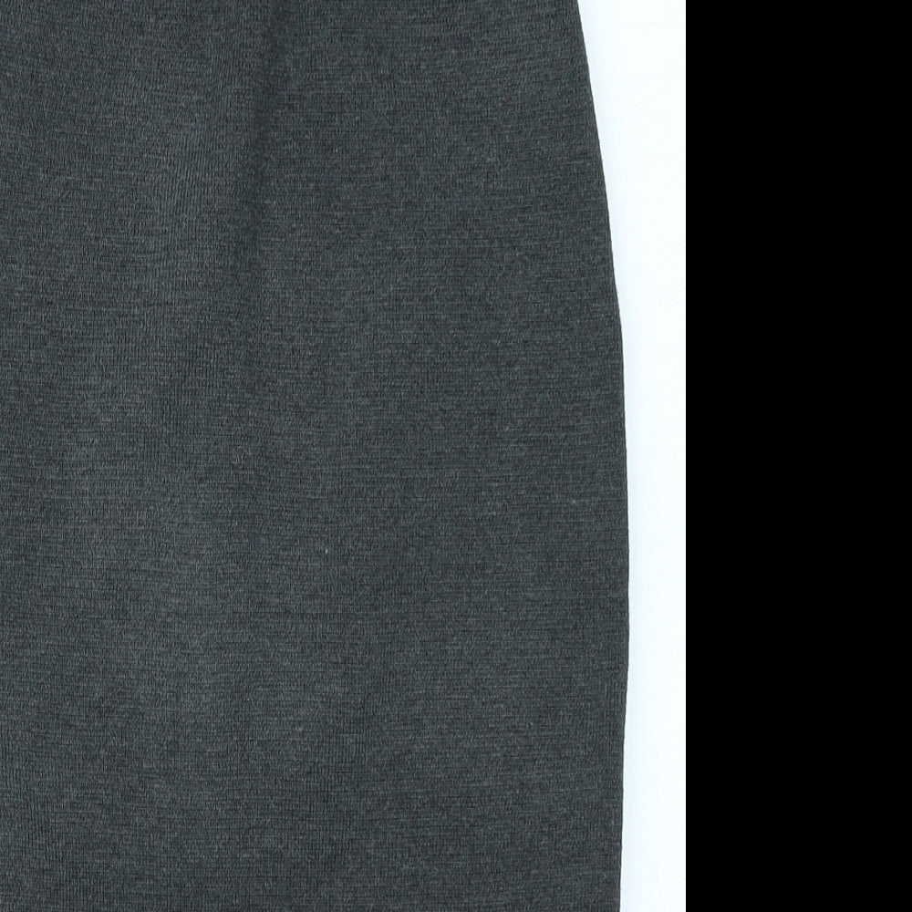 New Look Womens Grey  Knit Straight & Pencil Skirt Size 6