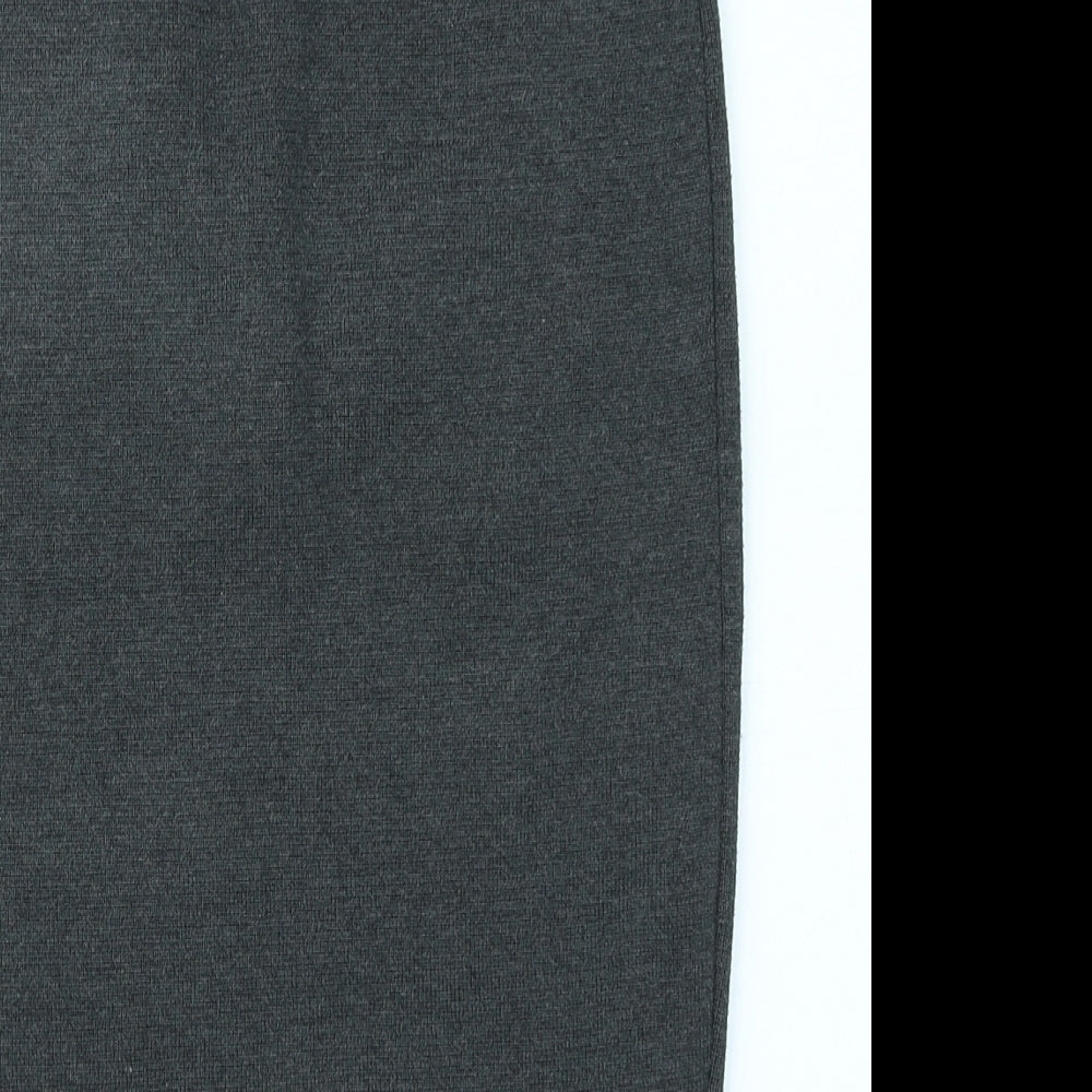New Look Womens Grey  Knit Straight & Pencil Skirt Size 6