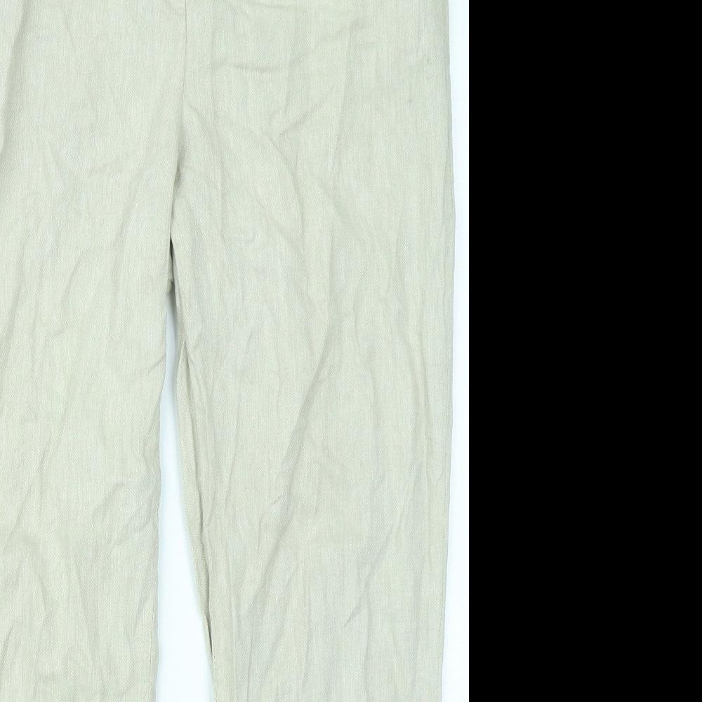 H&M Womens Beige   Chino Trousers Size 12 L25 in