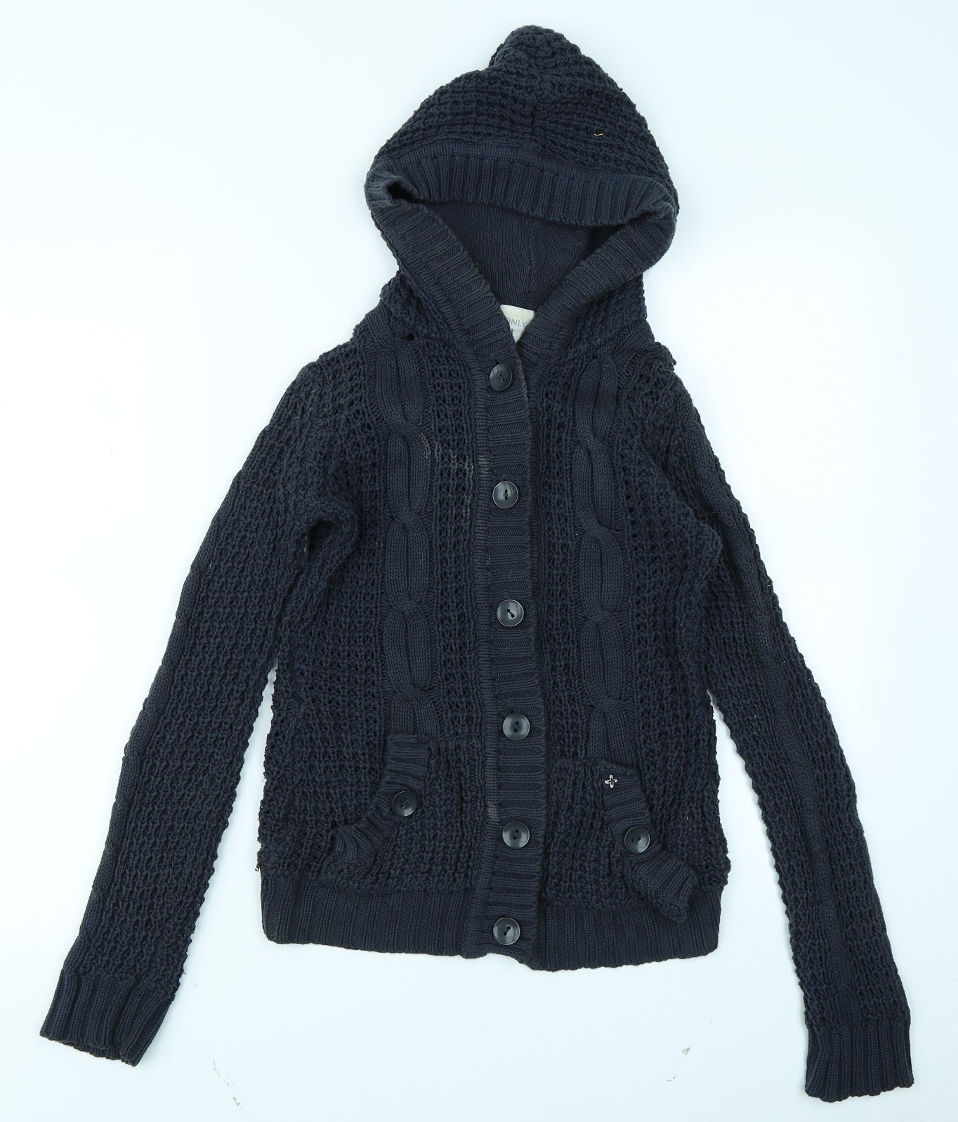 Only Womens Blue  Knit Cardigan Jumper Size XS