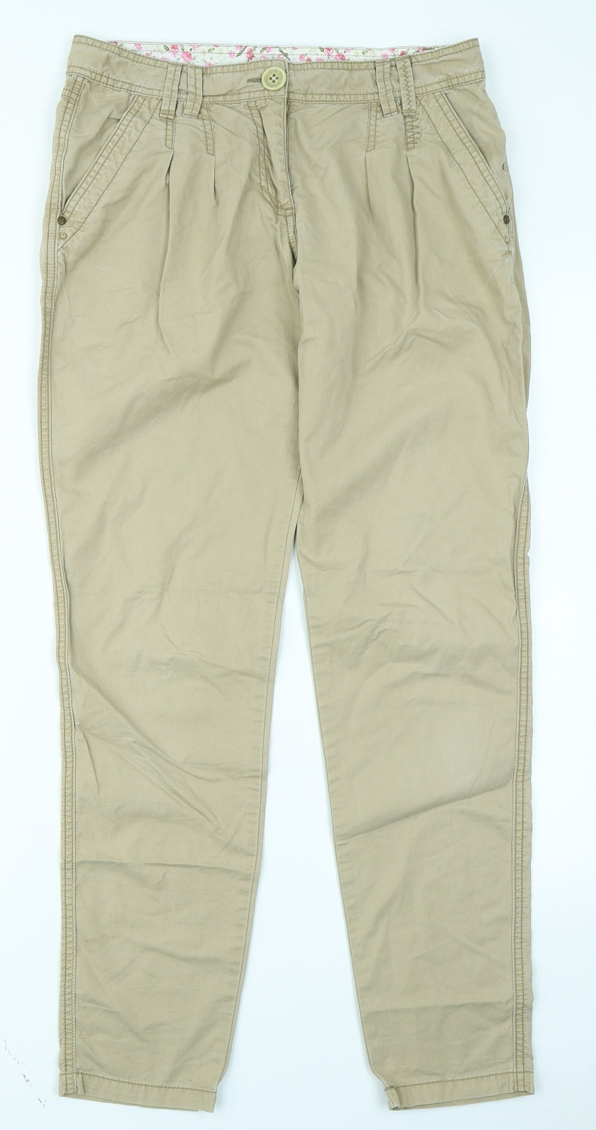 G21 Womens Beige   Cargo Trousers Size 10 L29 in