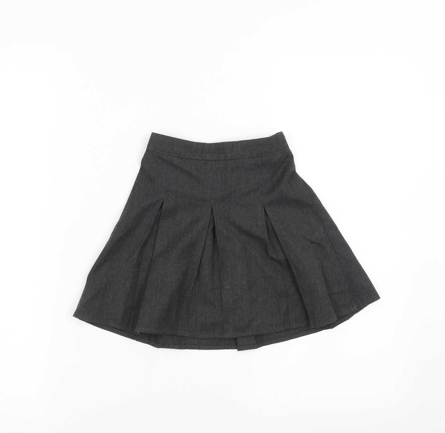 Preworn Girls Grey   A-Line Skirt Size 3-4 Years - School