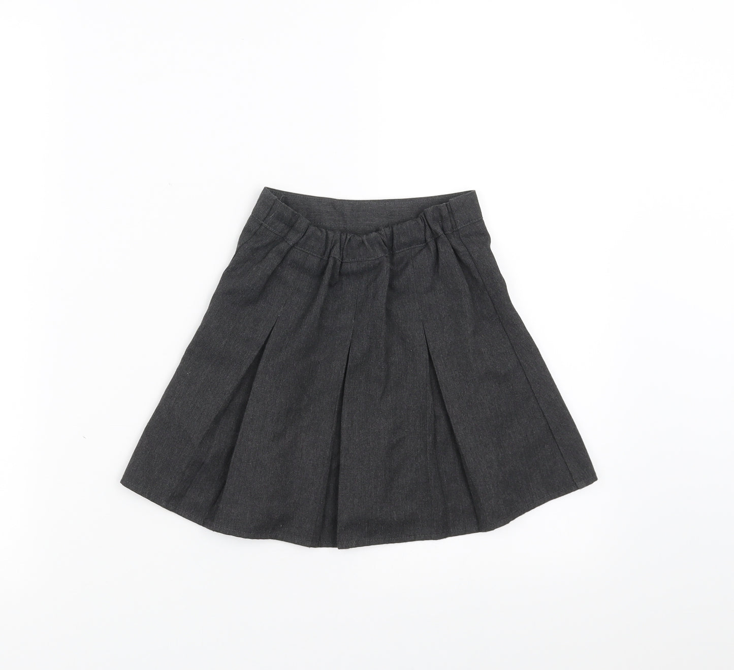 Preworn Girls Grey   A-Line Skirt Size 3-4 Years - School