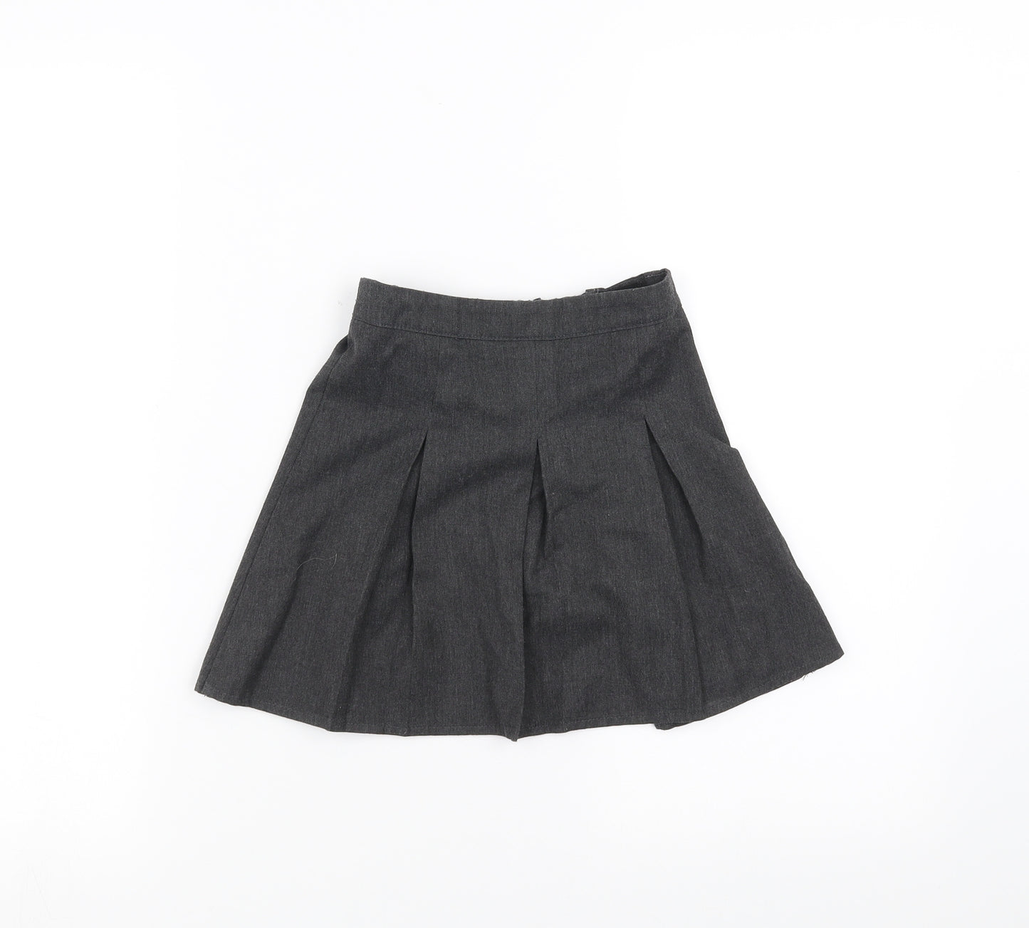 Preworn Girls Grey   A-Line Skirt Size 3-4 Years - School