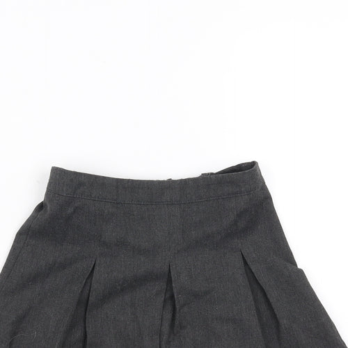 Preworn Girls Grey   A-Line Skirt Size 3-4 Years - School