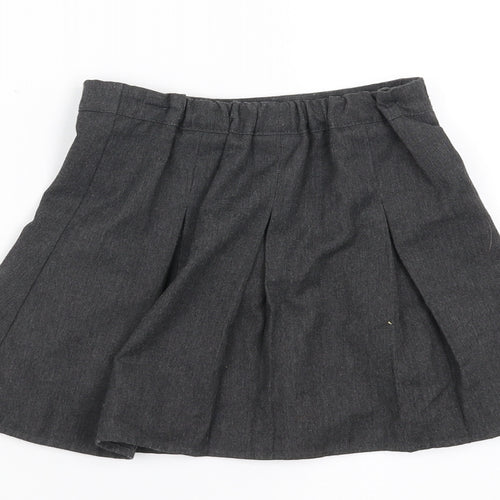 Preworn Girls Grey   A-Line Skirt Size 3-4 Years - School