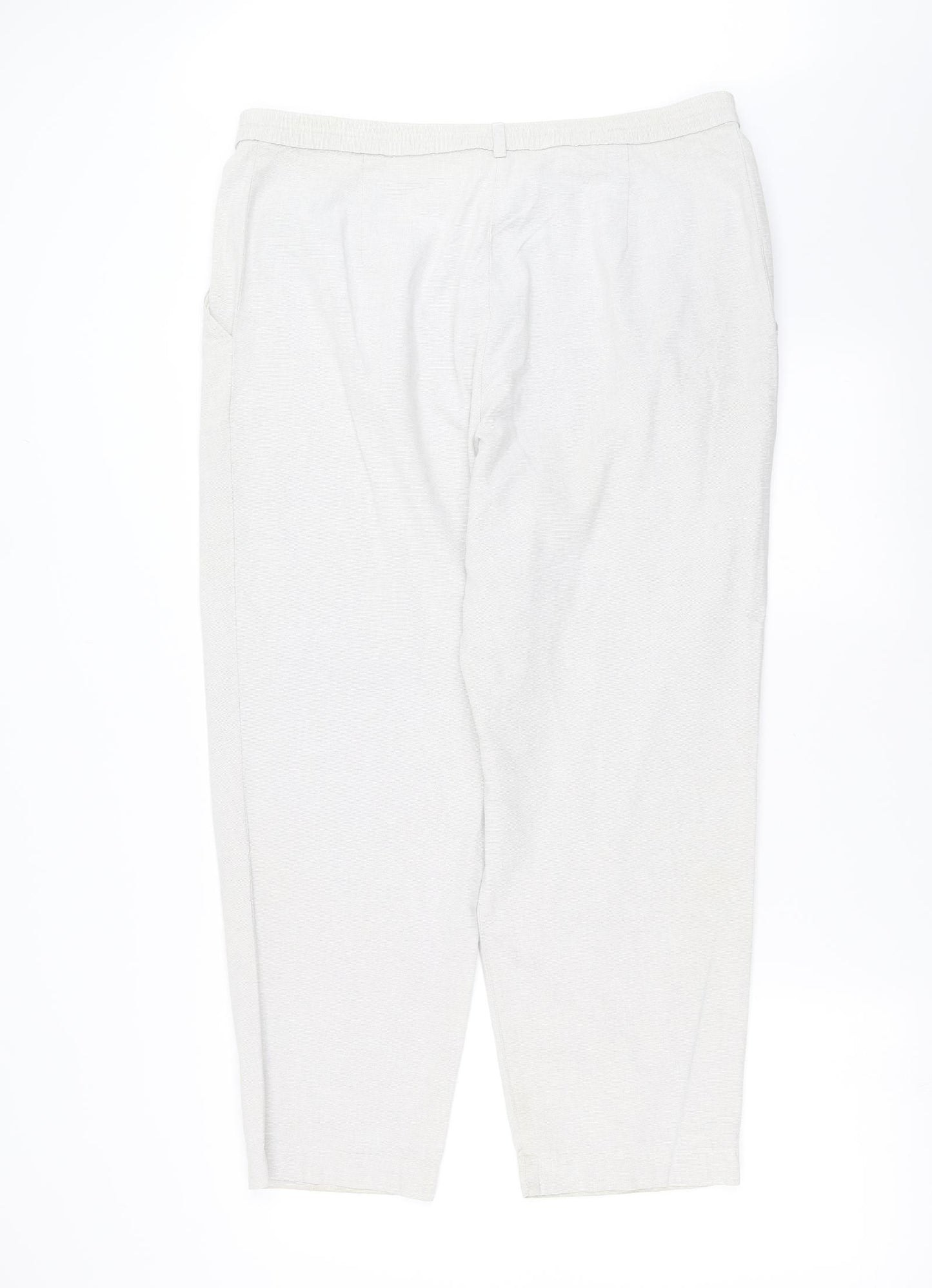 Marks and Spencer Womens Grey   Trousers  Size 18 L26 in