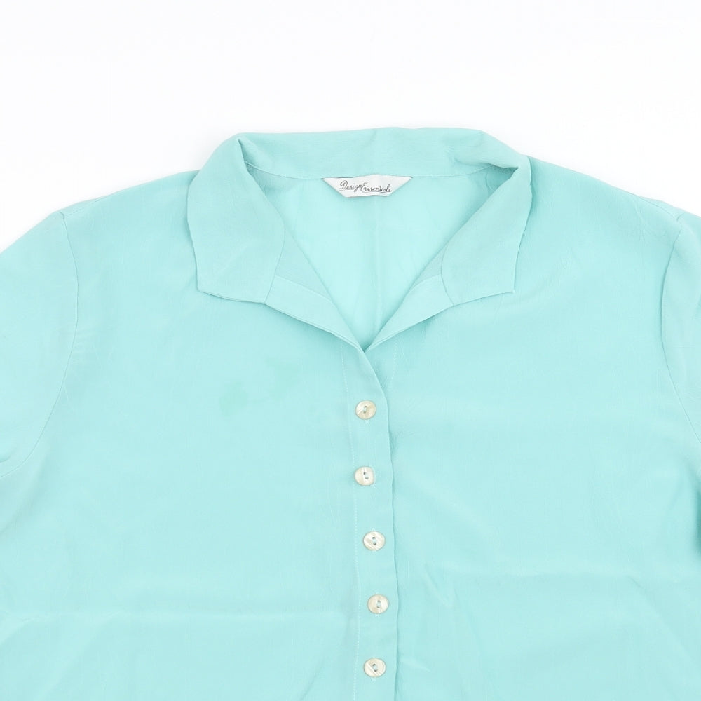 Design essentials Womens Green   Basic Blouse Size 18
